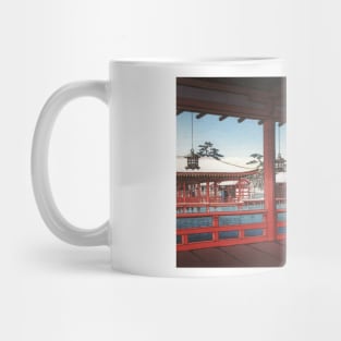 A Corridor at Miyajima by Kawase Hasui Mug